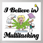 ik geloof in multitasking poster (Voorkant)