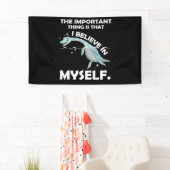 Ik geloof in Myself Loch Ness Monster Nessie Spandoek (Insitu)