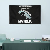 Ik geloof in Myself Loch Ness Monster Nessie Spandoek (Beurs)
