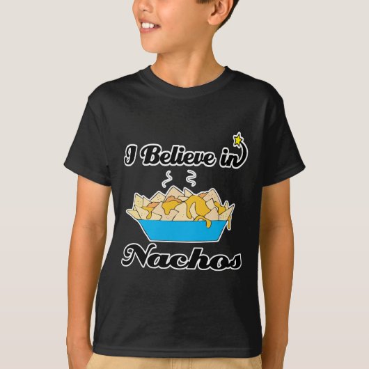 ik geloof in nachos t-shirt (Voorkant)