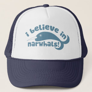 Ik geloof in narwallen trucker pet