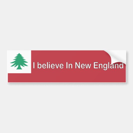 Ik geloof in New England Bumpersticker (Voorkant)