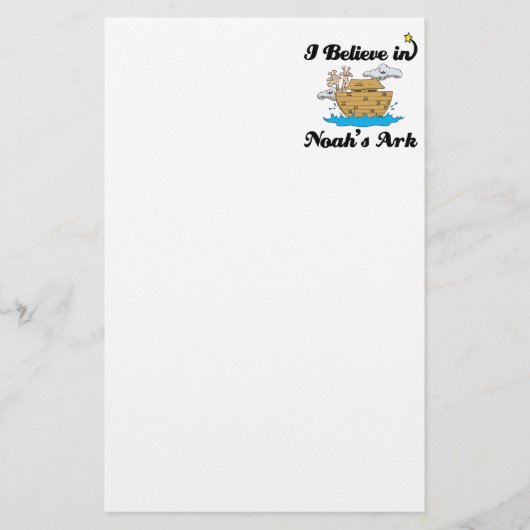 ik geloof in noahs ark briefpapier (Voorkant)