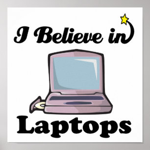 Ik geloof in notebooks poster