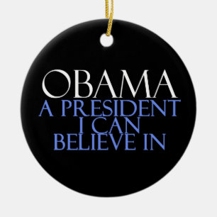 Ik geloof in Obama Keramisch Ornament