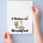 ik geloof in ontbijt flyer (Hand)