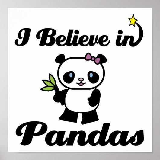 ik geloof in pandas poster (Voorkant)