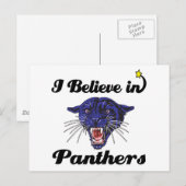 ik geloof in panthers briefkaart (Voorkant / Achterkant)