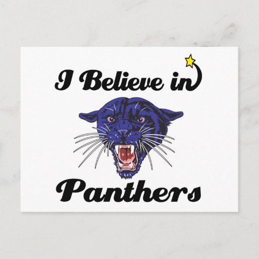 ik geloof in panthers briefkaart (Voorkant)
