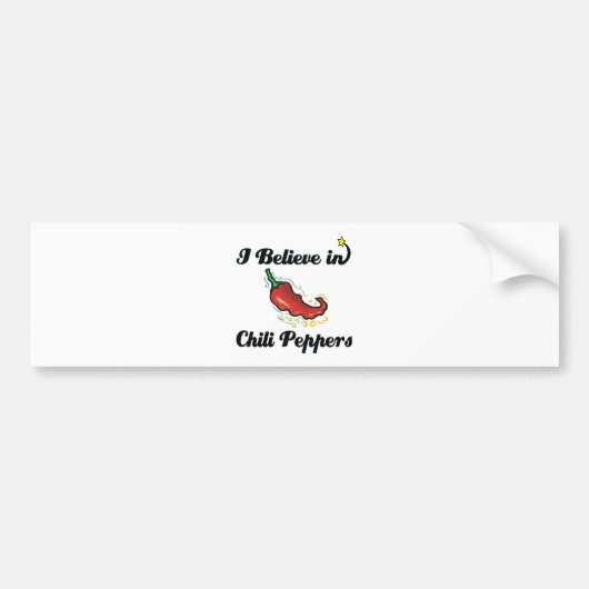 ik geloof in paprika ' s bumpersticker (Voorkant)