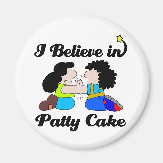 ik geloof in patty cake magneet (Voorkant)