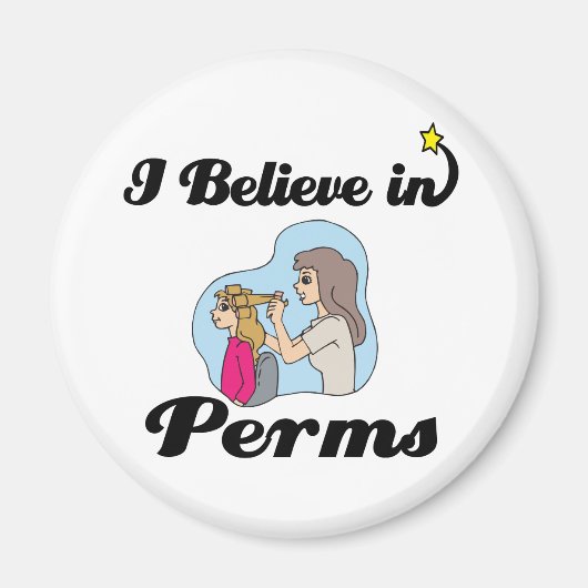 ik geloof in perm magneet (Voorkant)