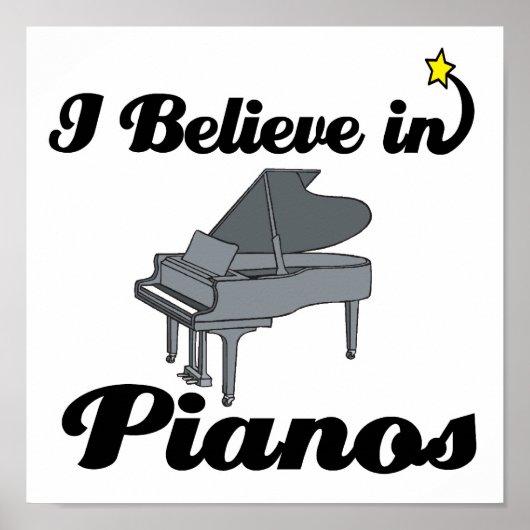 ik geloof in pianos poster (Voorkant)
