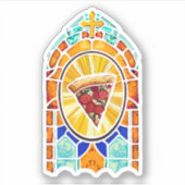 Ik geloof in pizza sticker (Voorkant)