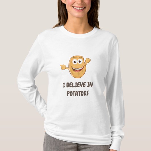 IK GELOOF IN POTATOEN T-SHIRT (Voorkant)