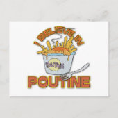 Ik geloof in Poutine Briefkaart (Voorkant)