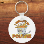 Ik geloof in Poutine Sleutelhanger (Voorkant)
