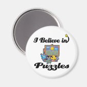 ik geloof in puzzels magneet (Voorkant / Achterkant)