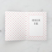 Ik geloof in roze Valentijnsdag inspirerend Feestdagen Kaart (Binnen)