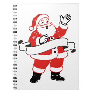 Ik geloof in Santa Blank Banner- Vintage Kunst Notitieboek