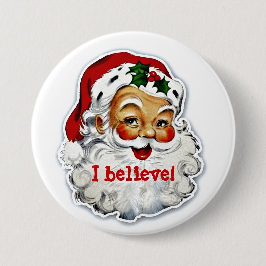 Ik geloof in Santa Button (Voorkant)