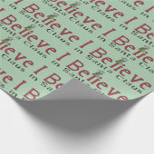 Ik geloof in Santa Claus Cadeaupapier (Hoek)