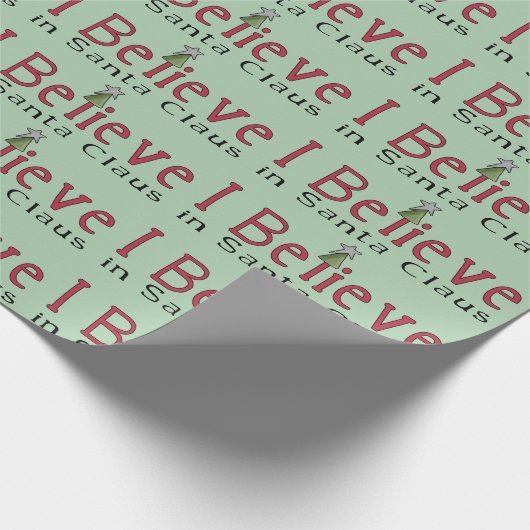 Ik geloof in Santa Claus Cadeaupapier (Hoek)