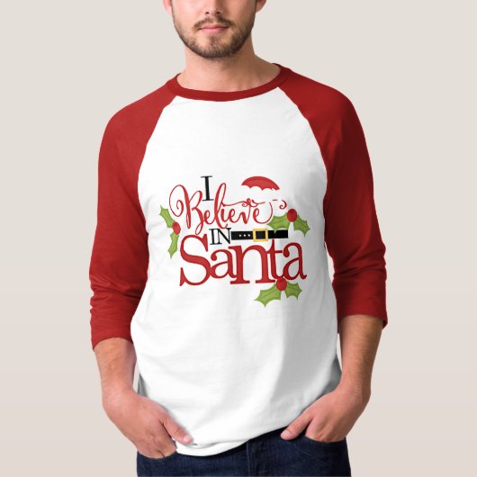 IK GELOOF IN SANTA CLAUS T-SHIRT (Voorkant)