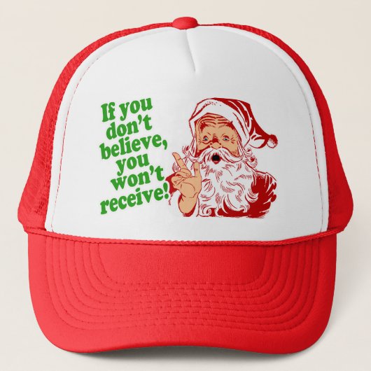 Ik geloof in Santa Claus Trucker Pet (Voorkant)