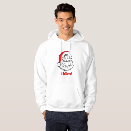 Ik geloof in Santa Clause Hoodie (Voorkant volledig)