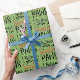 Ik geloof in Santa Paws Cadeaupapier