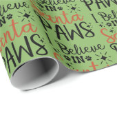 Ik geloof in Santa Paws Cadeaupapier (Rol Hoek)