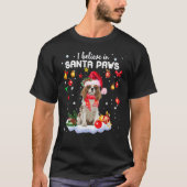 Ik geloof in Santa Paws Cavalier King Charles Span T-shirt (Voorkant)