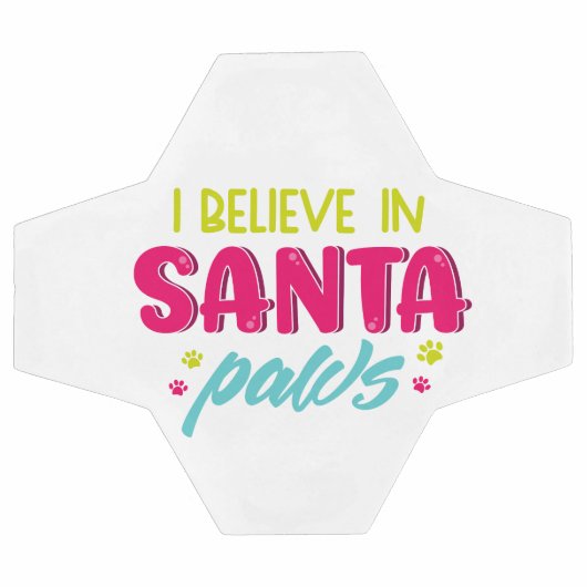 Ik geloof in Santa Paws Dierenhonden | Kerstmis Voetbal (Enkel)