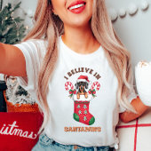 Ik geloof in Santa Paws Kerst T-shirt