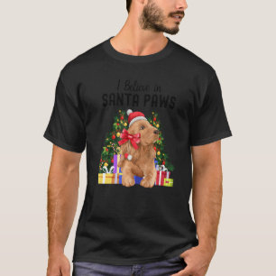 Ik geloof in Santa Paws Schattige Cocker Spaniel T-shirt