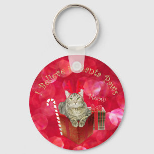 Ik geloof in Santa Paws Sleutelhanger
