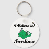 ik geloof in sardines sleutelhanger (Voorkant)