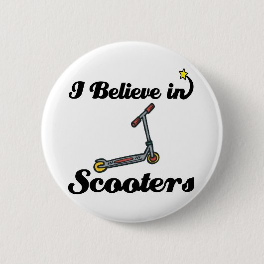 ik geloof in scooters ronde button 5,7 cm (Voorkant)