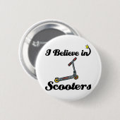 ik geloof in scooters ronde button 5,7 cm (Voorkant /achterkant)