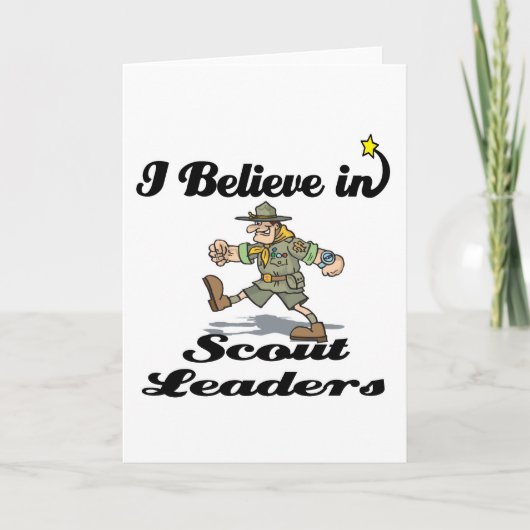 ik geloof in scoutleiders kaart (Voorkant)