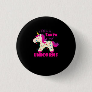 Ik geloof in Sinterklaas en eenhoorns Ronde Button 3,2 Cm