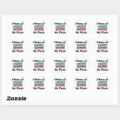 ik geloof in sixpacks ronde sticker (Vel)