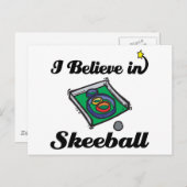 ik geloof in skeeball briefkaart (Voorkant / Achterkant)