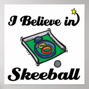 ik geloof in skeeball poster