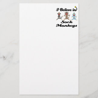 ik geloof in sock - apen briefpapier