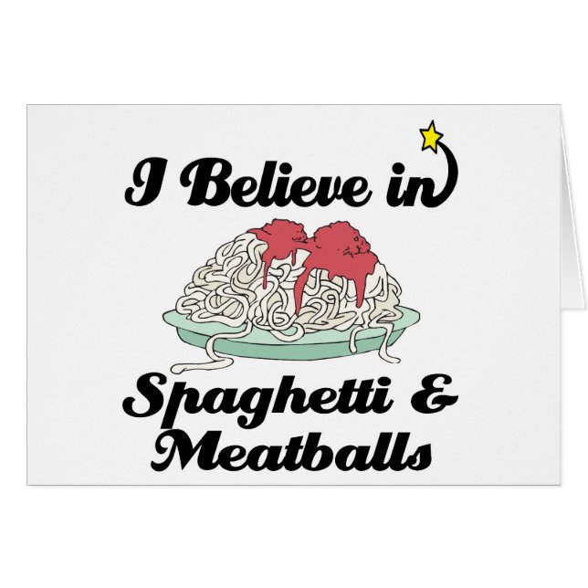 ik geloof in spaghetti en in vleesballen (Voorkant Horizontaal)