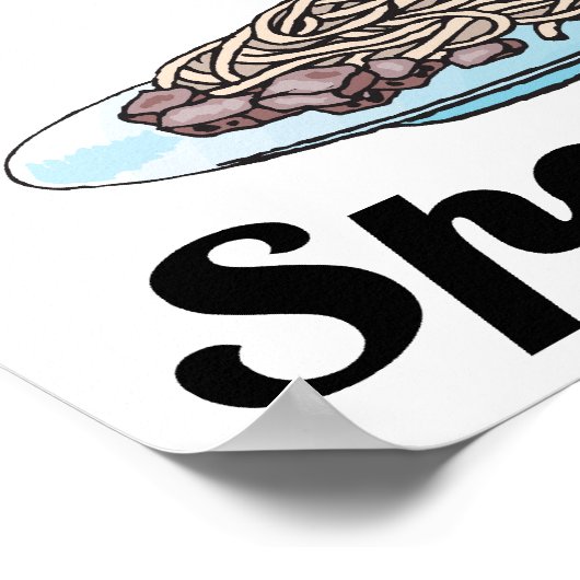 ik geloof in spaghetti poster (Hoek)