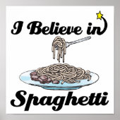ik geloof in spaghetti poster (Voorkant)