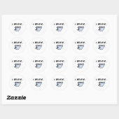 Ik geloof in spoken ronde sticker (Vel)